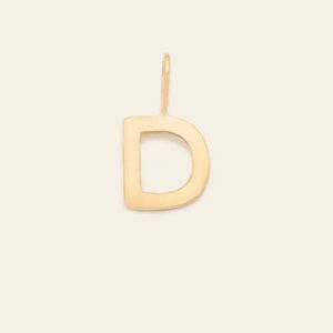 NEW Melanie Auld Adorned 14k Solid Gold D Initial Charm
